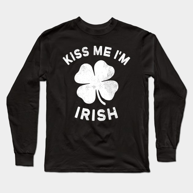 Kiss Me I'm Irish St Patricks Day Ireland Pride Long Sleeve T-Shirt by snnt